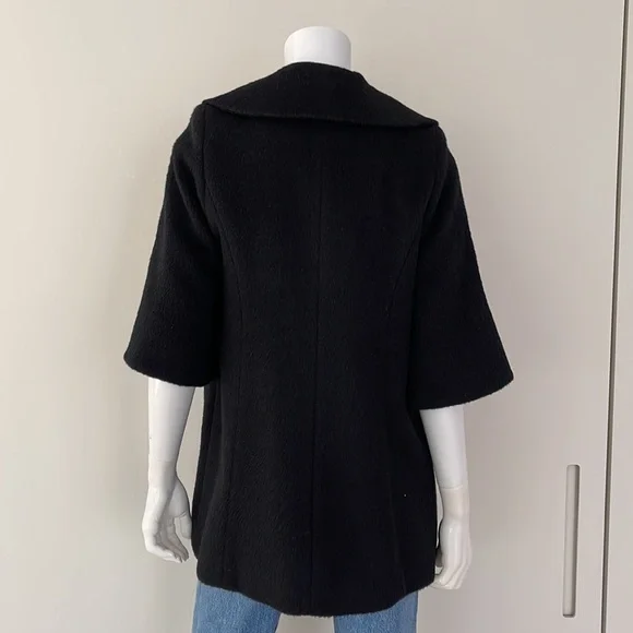 SMYTHE Opera Coat in Black - Picture 7 of 10